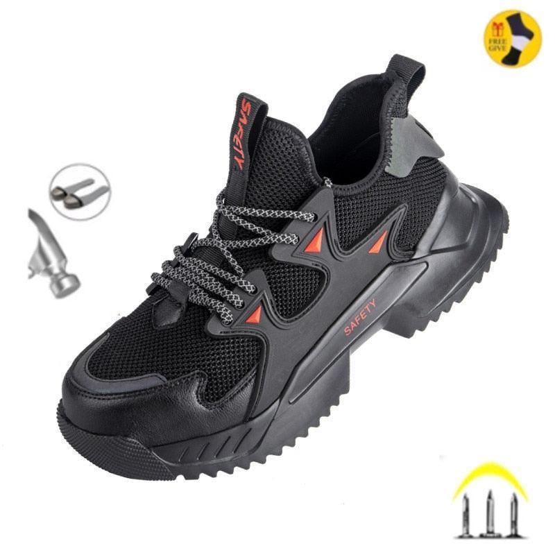 Chaussures de sécurité à bout en acier, respirantes, légères et indestructibles pour hommes - Safety Confort Orthopédique