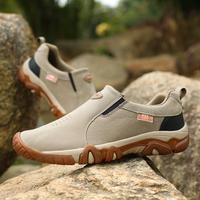 Chaussures de marche antidérapantes pour hommes Confort Orthopédique