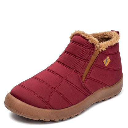 Bottines d'hiver chaudes en fourrure pour femme Confort Orthopédique