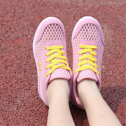 Chaussures Toning confortable à lacets en maille pour femmes Confort Orthopédique