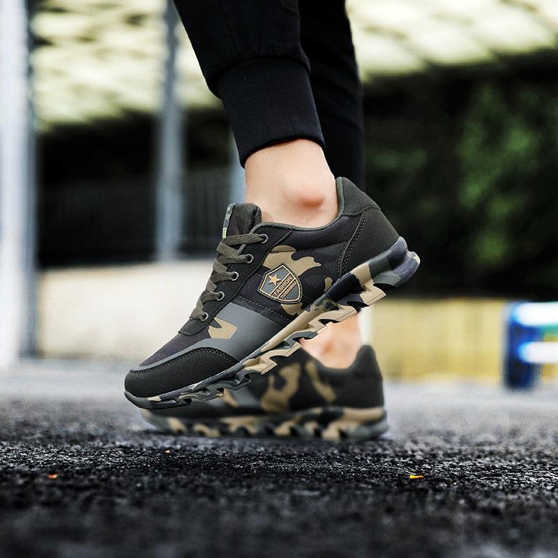 Chaussures de course à larmé Camouflage unisexe Confort Orthopédique