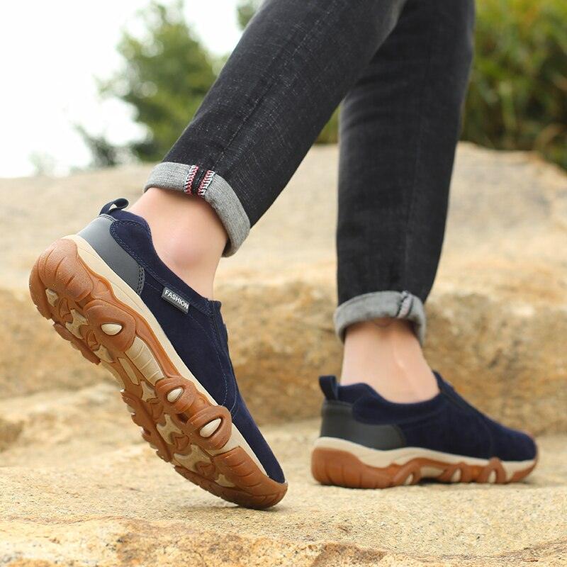 Chaussures de marche antidérapantes pour hommes Confort Orthopédique