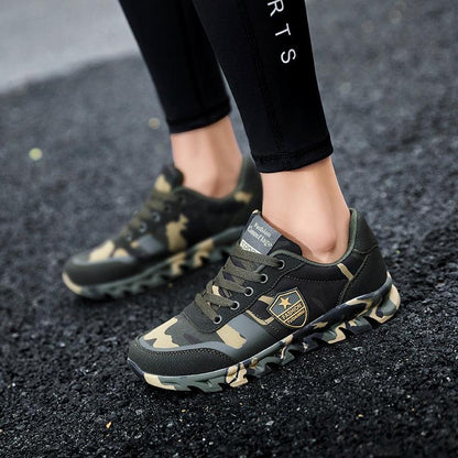 Chaussures de course à larmé Camouflage unisexe Confort Orthopédique