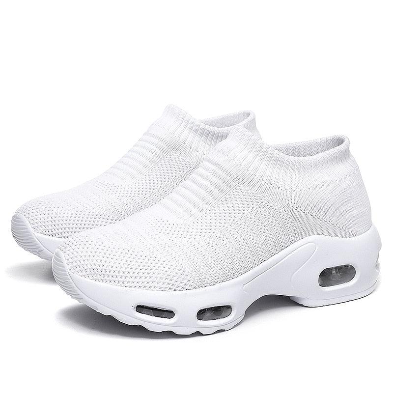 Baskets orthopédiques à plateforme sans lacet pour femmes - Prima Confort Orthopédique