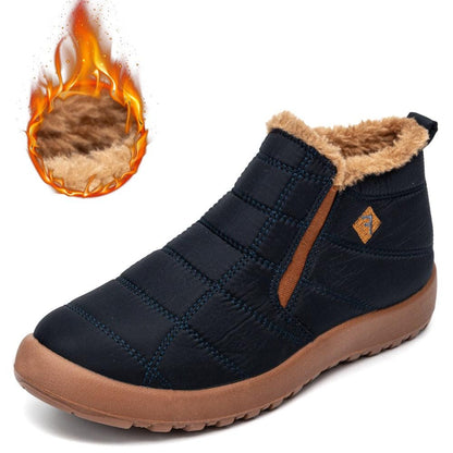 Bottines d'hiver chaudes en fourrure pour femme Confort Orthopédique