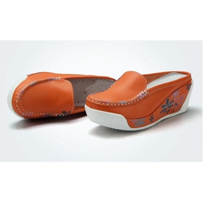 Chaussures à plateforme confortable pour femmes Confort Orthopédique