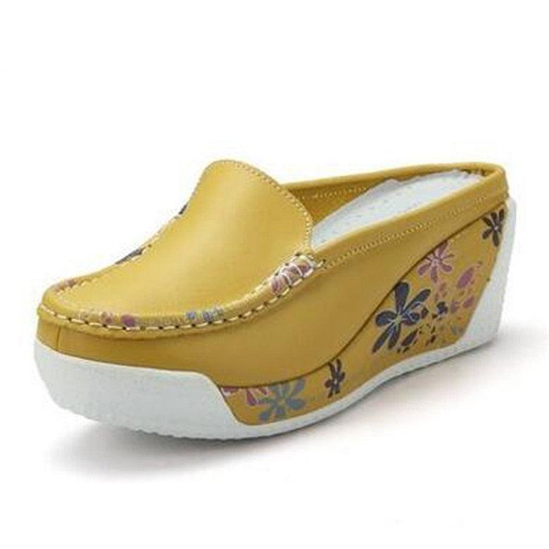 Chaussures à plateforme confortable pour femmes Confort Orthopédique