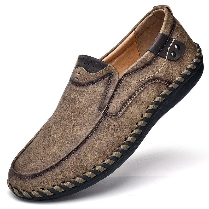 Mocassins en cuir confortables pour hommes Confort Orthopédique