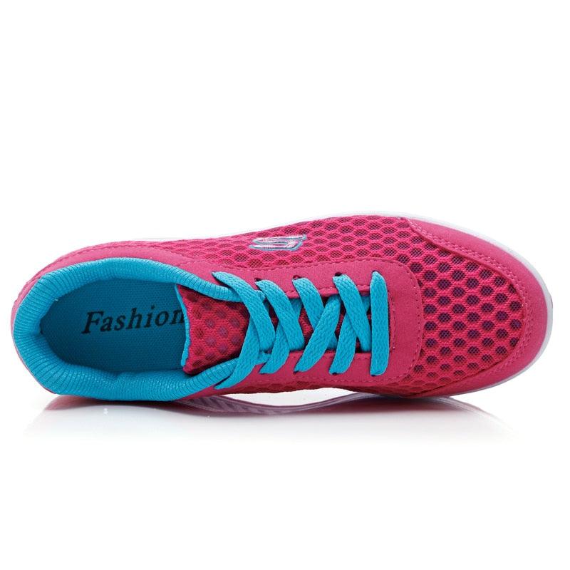 Chaussures Toning confortable à lacets en maille pour femmes Confort Orthopédique