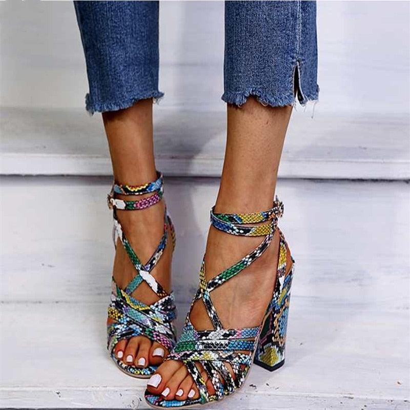 Sandales à talons confortable Confort Orthopédique