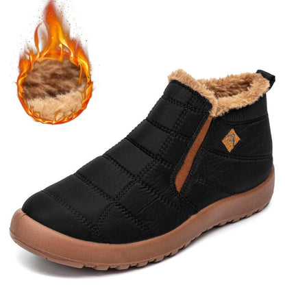 Bottines d'hiver chaudes en fourrure pour femme Confort Orthopédique