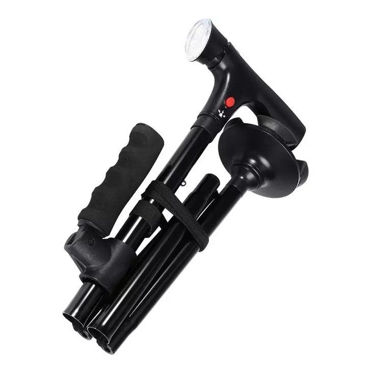 Canne de marche LED pliable avec fonction SOS Confort Orthopédique