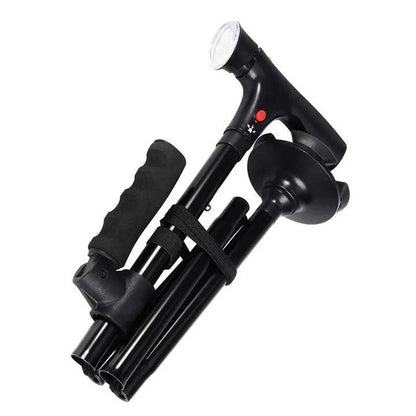 Canne de marche LED pliable avec fonction SOS Confort Orthopédique