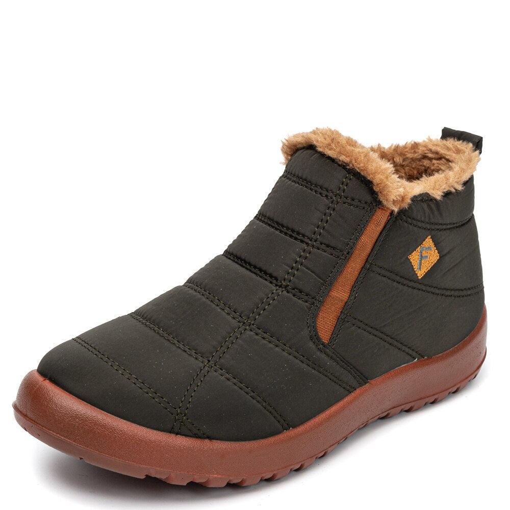 Bottines d'hiver chaudes en fourrure pour femme Confort Orthopédique