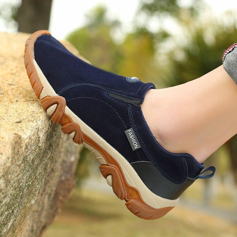 Chaussures de marche antidérapantes pour hommes Confort Orthopédique
