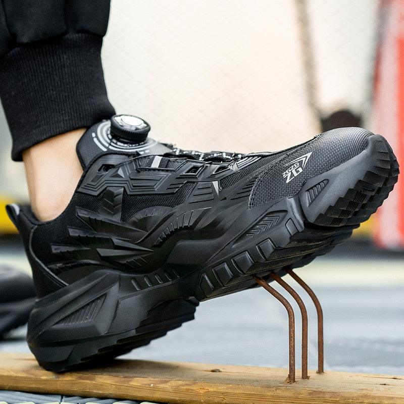 Chaussures de sécurité à distance en fil d'acier pour hommes - Shoes-Fire Confort Orthopédique