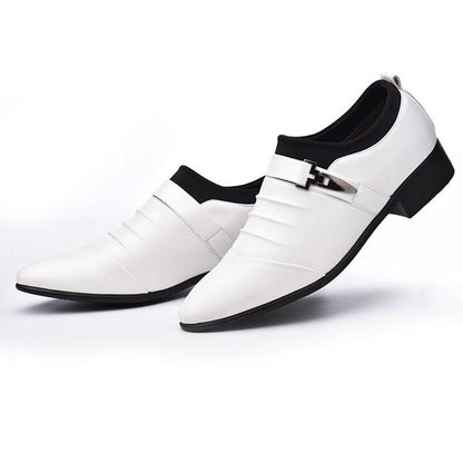 Chaussures classiques en cuir noir pour hommes - Skyder Confort Orthopédique