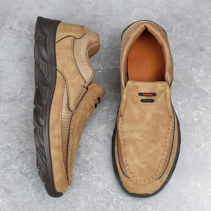Chaussures en cuir décontractées pour hommes - airdas - Confort Orthopédique