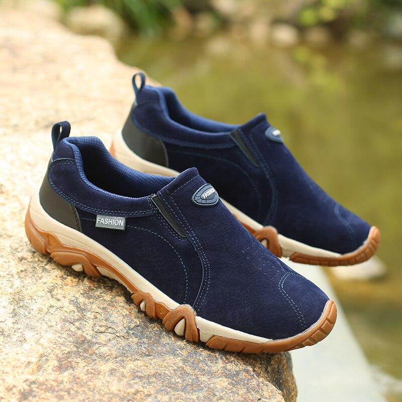 Chaussures de marche antidérapantes pour hommes Confort Orthopédique