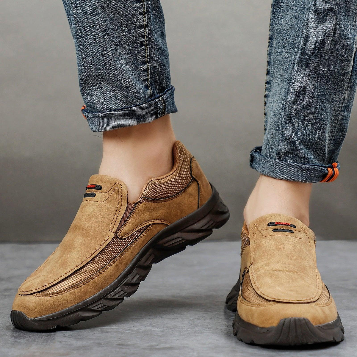 Chaussures en cuir décontractées pour hommes - airdas - Confort Orthopédique
