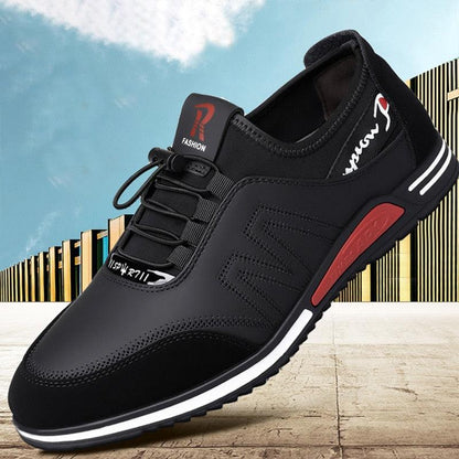 Chaussures en cuir décontractées pour hommes - Bitstyle Confort Orthopédique