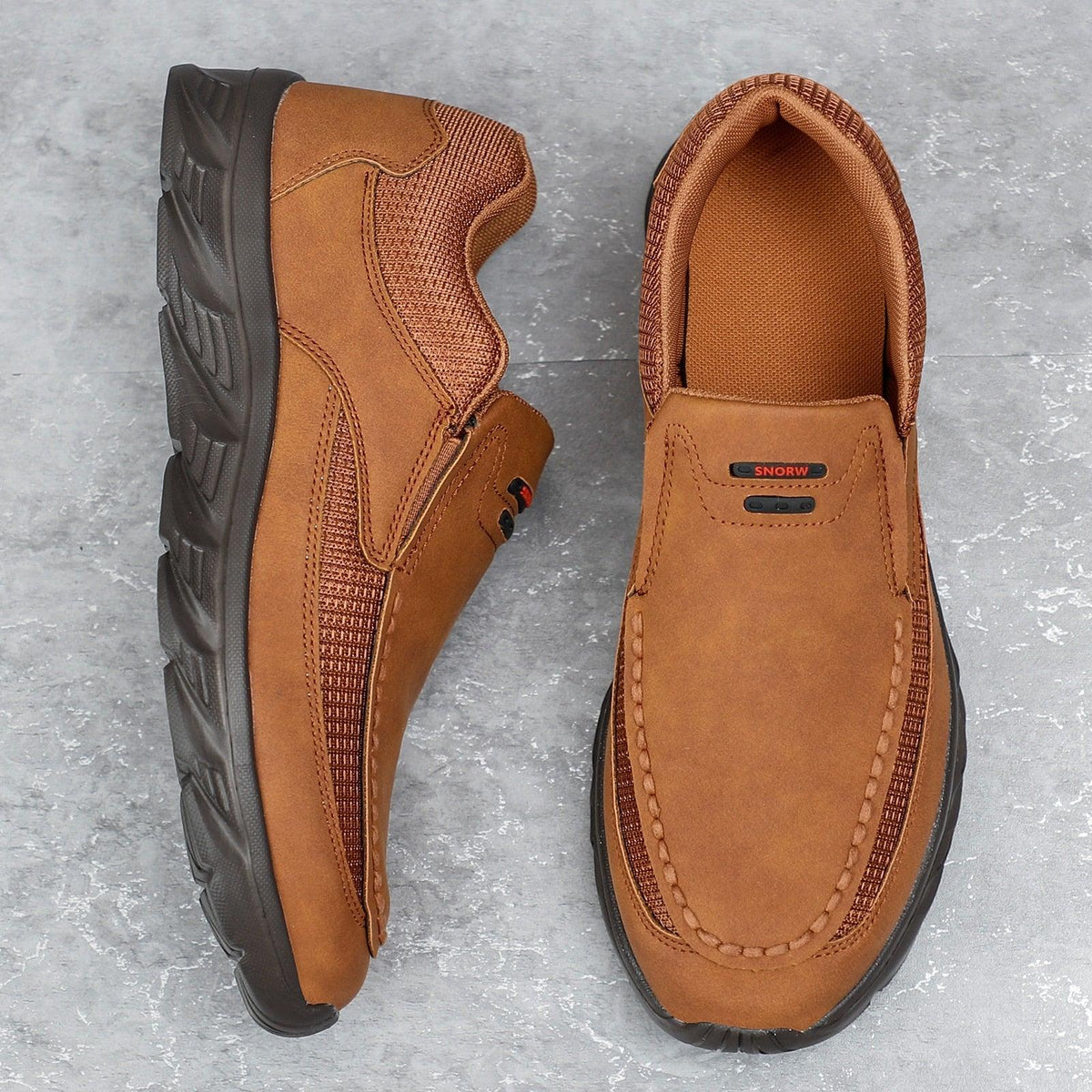 Chaussures en cuir décontractées pour hommes - airdas - Confort Orthopédique