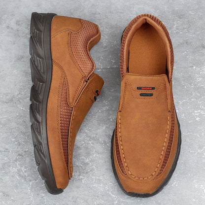 Chaussures en cuir décontractées pour hommes - airdas - Confort Orthopédique