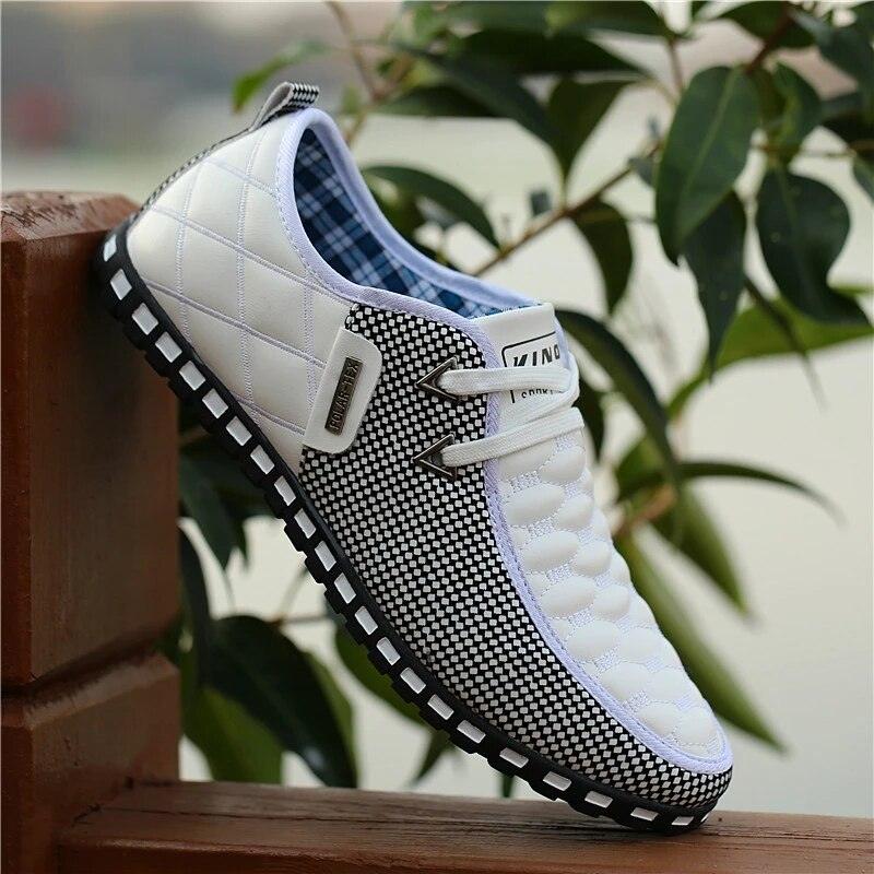 Chaussures en cuir pour hommes Confort Orthopédique