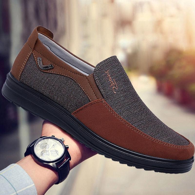 Mocassins Classiques en Toile pour Homme - Moxy Confort Orthopédique