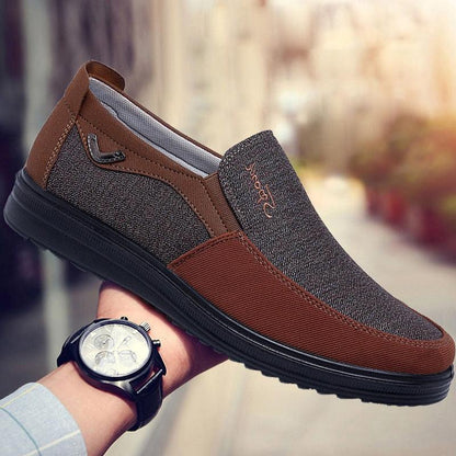 Mocassins Classiques en Toile pour Homme - Moxy Confort Orthopédique