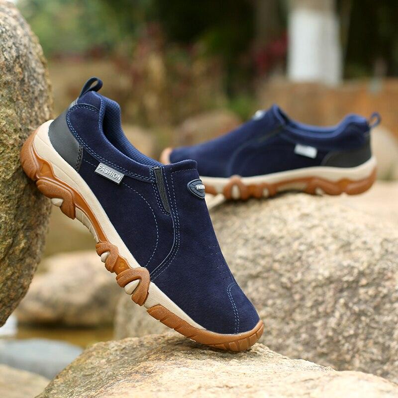 Chaussures de marche antidérapantes pour hommes Confort Orthopédique