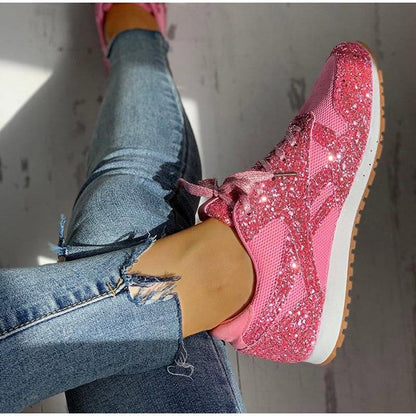 chaussures orthopédiques décontractées à paillettes - Vanshe Confort Orthopédique