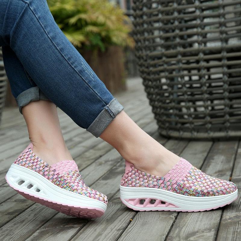 Chaussures orthopédiques décontractées pour Femmes - azur - Confort Orthopédique