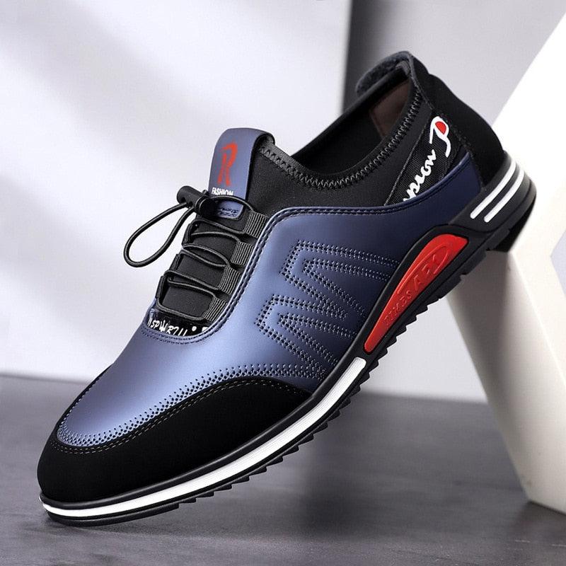 Chaussures en cuir décontractées pour hommes - Bitstyle Confort Orthopédique
