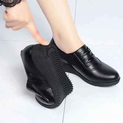 Chaussures plates en cuir artificiel pour femmes Zinda Confort Orthopédique