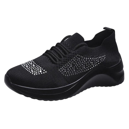 Chaussures de marche décontractées à paillettes pour femmes Confort Orthopédique