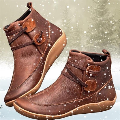 Chaussures orthopédiques d'automne et d'hiver, de couleur unie pour femmes - Krisy Confort Orthopédique