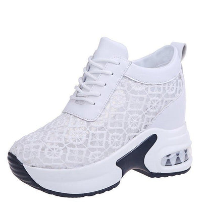 Chaussures à Plate-Forme en dentelle Confort Orthopédique