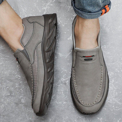 Chaussures en cuir décontractées pour hommes - airdas - Confort Orthopédique