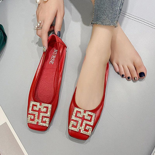 Chaussures plates Élégants En Cuir pour femme - Margo Confort Orthopédique