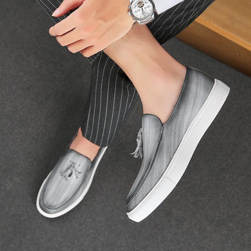 Chaussures d'été en cuir décontractées pour Hommes Confort Orthopédique