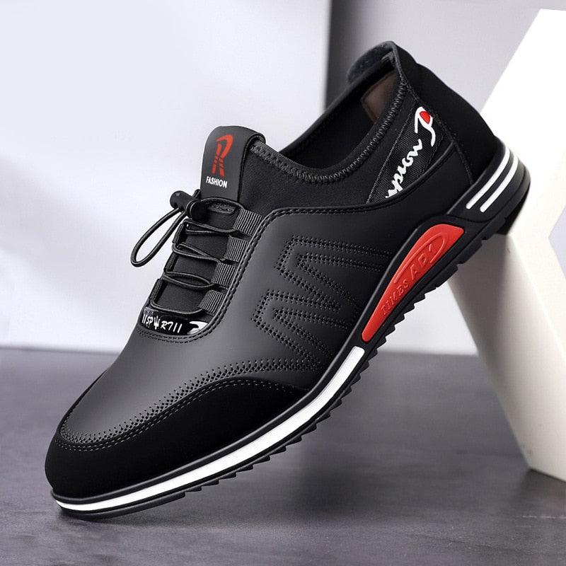 Chaussures en cuir décontractées pour hommes - Bitstyle Confort Orthopédique