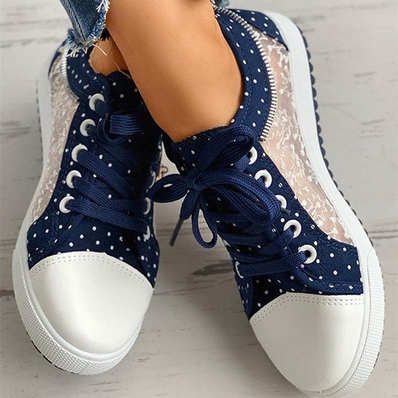 Chaussures orthopédiques décontractées en dentelle - Vanessa Confort Orthopédique