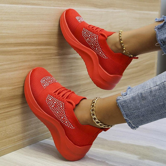 Chaussures de marche décontractées à paillettes pour femmes - Confort Orthopédique