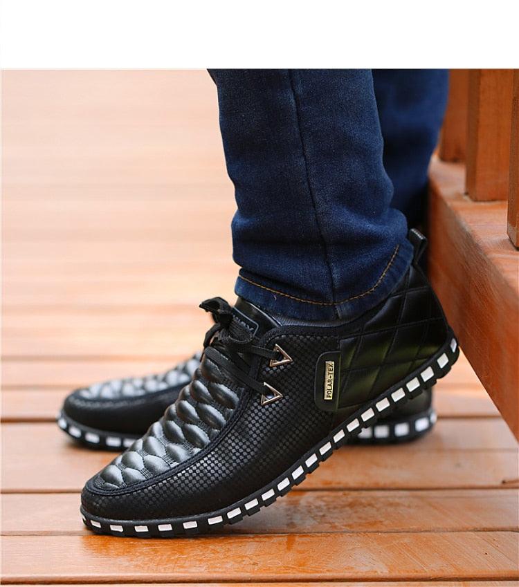 Chaussures en cuir pour hommes Confort Orthopédique
