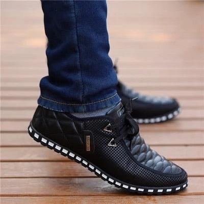 Chaussures en cuir pour hommes Confort Orthopédique