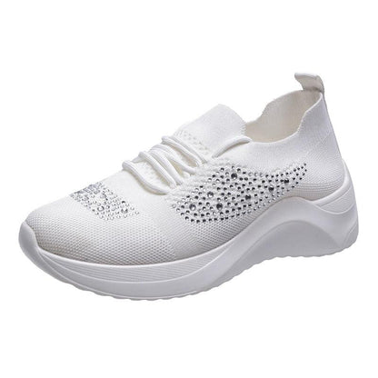 Chaussures de marche décontractées à paillettes pour femmes Confort Orthopédique