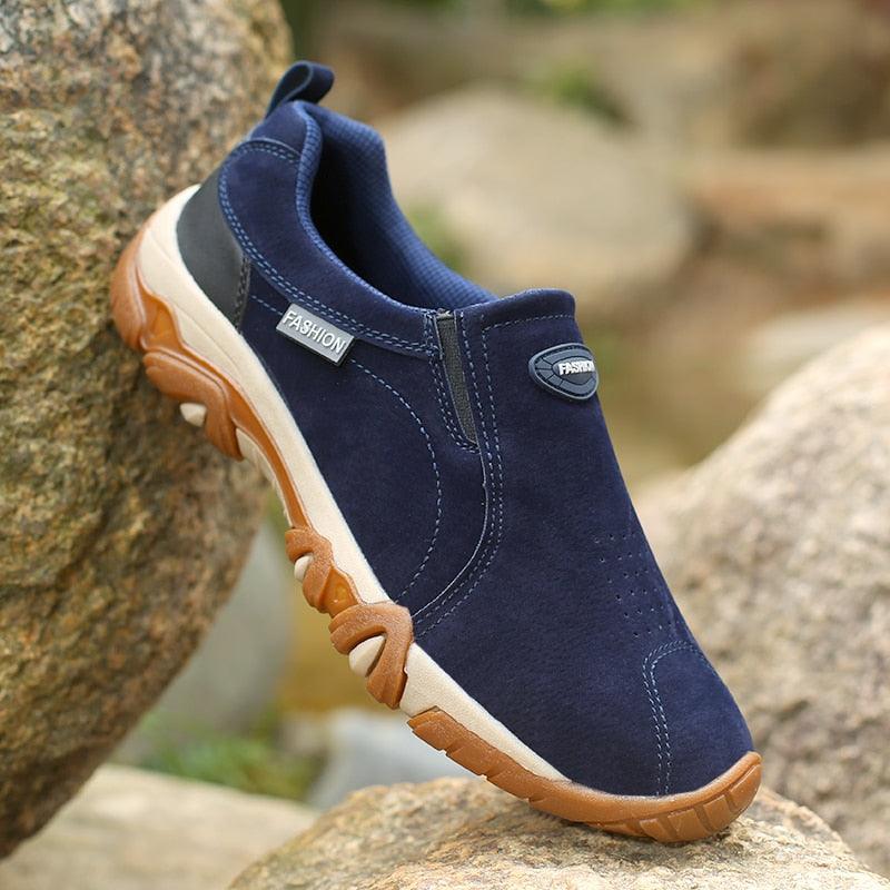 Chaussures de marche antidérapantes pour hommes Confort Orthopédique
