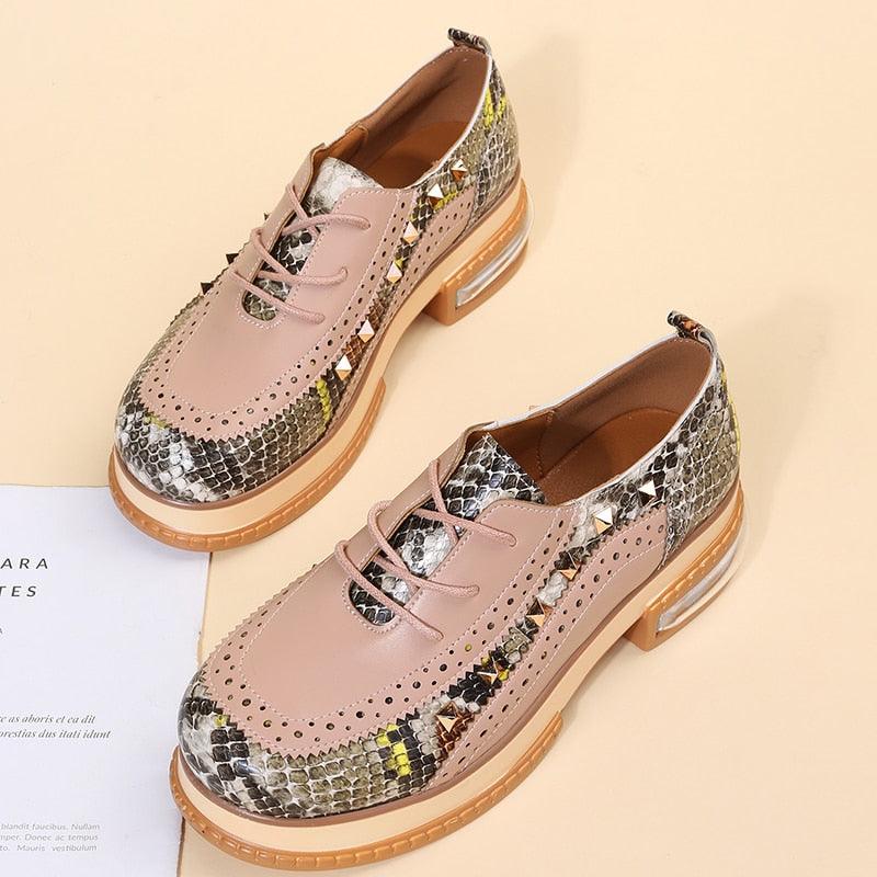 Moccasins orthopédiques Vintage British Style Oxfords Confort Orthopédique