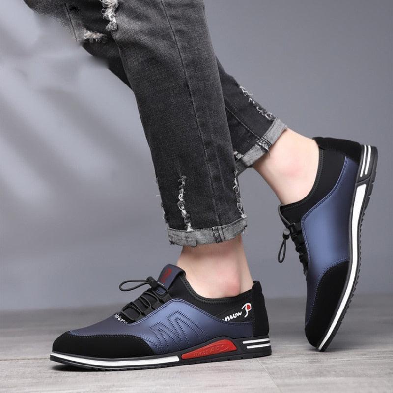 Chaussures en cuir décontractées pour hommes - Bitstyle Confort Orthopédique